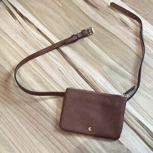 Brown Leather belt Bag